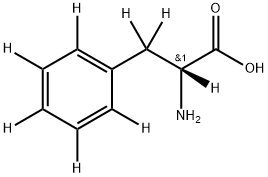 D-苯丙氨酸-D8 结构式