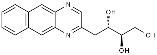 4-BENZO[G]QUINOXALIN-2-YL-1,2R,3S-BUTANETRIOL 结构式