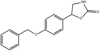 5-(4'-BENZYLOXYPHENYL)-2-OXAZOLIDONE 结构式
