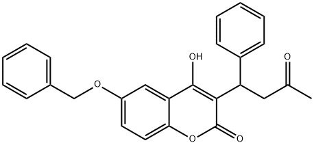 6-BENZYLOXY WARFARIN 结构式