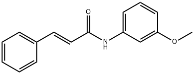 N-(肉桂酰)-3-甲氧基苯胺 结构式