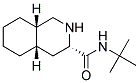(3S,4AS,8AS)-DECAHYDRO-N-T-BUTYL-3-ISOQUINOLINECARBOXAMIDE 结构式