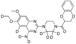 多沙唑嗪-D8 结构式