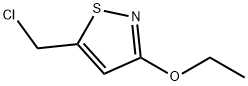 3-ETHOXY-5-CHLOROMETHYLISOTHIAZOLE 结构式