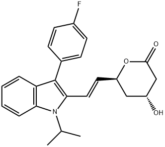 氟伐他汀IACTONE 结构式