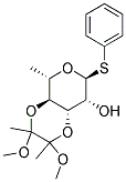 PHENYL 3,4-O-(2,3-DIMETHOXYBUTAN-2,3-DIYL)-1-THIO-A-L-RHAMNOPYRANOSIDE 结构式