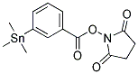 N-SUCCINIMIDYL 3-TRIMETHYLSTANNYL-BENZOATE 结构式