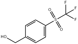 4-(TRIFLUOROMETHYLSULFONYL)BENZYL ALCOHOL 结构式