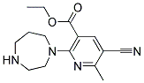 ETHYL 5-CYANO-2-(HOMOPIPERAZIN-1-YL)-6-METHYLNICOTINATE 结构式