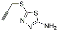 5-(PROPYN-3-YLTHIO)-1,3,4-THIADIAZOL-2-AMINE 结构式