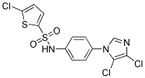 N2-[4-(4,5-DICHLORO-1H-IMIDAZOL-1-YL)PHENYL]-5-CHLOROTHIOPHENE-2-SULPHONAMIDE 结构式