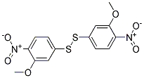 DI(3-METHOXY-4-NITROPHENYL) DISULPHIDE 结构式