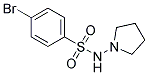 4-BROMO-N-PYRROLIDIN-1-YLBENZENESULPHONAMID 结构式