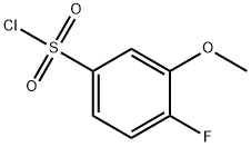 4-氟-3-甲氧基苯磺酰氯 结构式