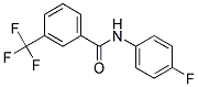 N-(4-FLUOROPHENYL)-3-(TRIFLUOROMETHYL)BENZAMID 结构式