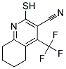 3-CYANO-2-MERCAPTO-4-(TRIFLUOROMETHYL)-5,6,7,8-TETRAHYDROQUINOLIN 结构式