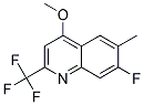 7-FLUORO-4-METHOXY-6-METHYL-2-(TRIFLUOROMETHYL)QUINOLIN 结构式