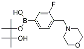 3-FLUORO-4-(MORPHOLIN-4-YLMETHYL)BENZENEBORONIC ACID, PINACOL ESTER 结构式