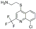 4-(2-AMINOETHYLTHIO)-8-CHLORO-2-(TRIFLUOROMETHYL)QUINOLIN 结构式