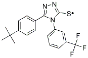 5-(4-TERT-BUTYLPHENYL)-4-[3-(TRIFLUOROMETHYL)PHENYL]-1,2,4-TRIAZOLE-3-THIO 结构式