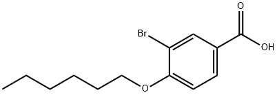 3-溴-4-(己氧基)苯甲酸 结构式