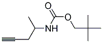 戊-4-炔-2-基氨基甲酸新戊酯 结构式