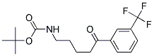 5-(N-BOC-氨基)-3`- 三氟甲基苯戊酮 结构式