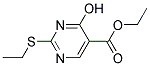 2-(乙硫基)-4-羟基嘧啶-5-乙酸乙酯 结构式
