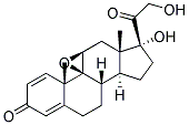 9beta,11beta-epoxy-17,21-dihydroxypregna-1,4-diene-3,20-dione 结构式