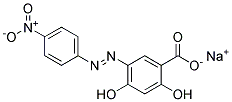 sodium 2,4-dihydroxy-5-[(4-nitrophenyl)azo]benzoate  结构式