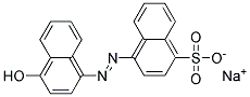 sodium 4-[(4-hydroxynaphthyl)azo]naphthalenesulphonate  结构式
