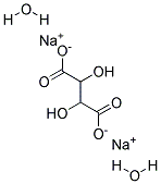 DL-酒石酸钠 二水 结构式