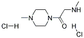 N-methyl-N-[2-(4-methylpiperazin-1-yl)-2-oxoethyl]amine dihydrochloride  结构式