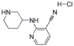 2-(Piperidin-3-ylamino)nicotinonitrile hydrochloride 结构式