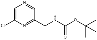 ((6-氯吡嗪-2-基)甲基)氨基甲酸叔丁酯 结构式