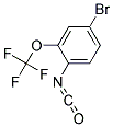 4-Bromo-2-(trifluoromethoxy)phenyl isocyanate 结构式