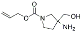 ALLYL 3-AMINO-3-(HYDROXYMETHYL)PYRROLIDINE-1-CARBOXYLATE 结构式