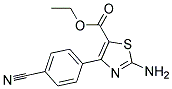 Ethyl 2-Amino-4-(4-Cyanophenyl)-5-Thiazole-Carboxylate 结构式