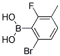 6-Bromo-2-fluoro-3-methylbenzeneboronic acid 结构式