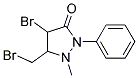4-Bromo-3-(bromomethyl)-2-methyl-1-phenylpyrazolin-5-one 结构式