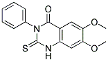 6,7-Dimethoxy-3-phenyl-2-thioxo-2,3-dihydro-1H-quinazolin-4-one 结构式