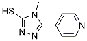 4-Methyl-5-(pyrid-4-yl)-4H-1,2,4-triazole-3-thiol 结构式