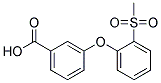 3-[2-(Methylsulphonyl)phenoxy]benzoic acid 结构式