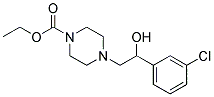 Ethyl 4-[2-(3-chlorophenyl)-2-hydroxyethyl]piperazine-1-carboxylate 结构式