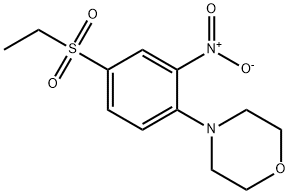 2-硝基苯基吗啉-4-乙基砜 结构式