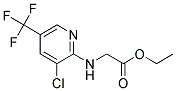 Ethyl 2-[3-chloro-5-(trifluoromethyl)pyridin-2-yl]aminoacetate 结构式