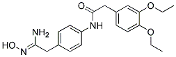 N-{4-[2-Amino-2-(hydroxyimino)ethyl]phenyl}-2-(3,4-diethoxyphenyl)acetamide 结构式