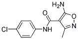 5-Amino-N-(4-chlorophenyl)-3-methylisoxazole-4-carboxamide 结构式