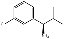(R)-1-(3-氯苯基)-2-甲丙基-1-胺 结构式