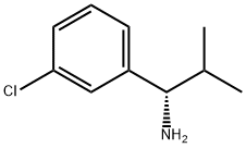 (S)-1-(3-氯苯基)-2-甲丙基-1-胺 结构式